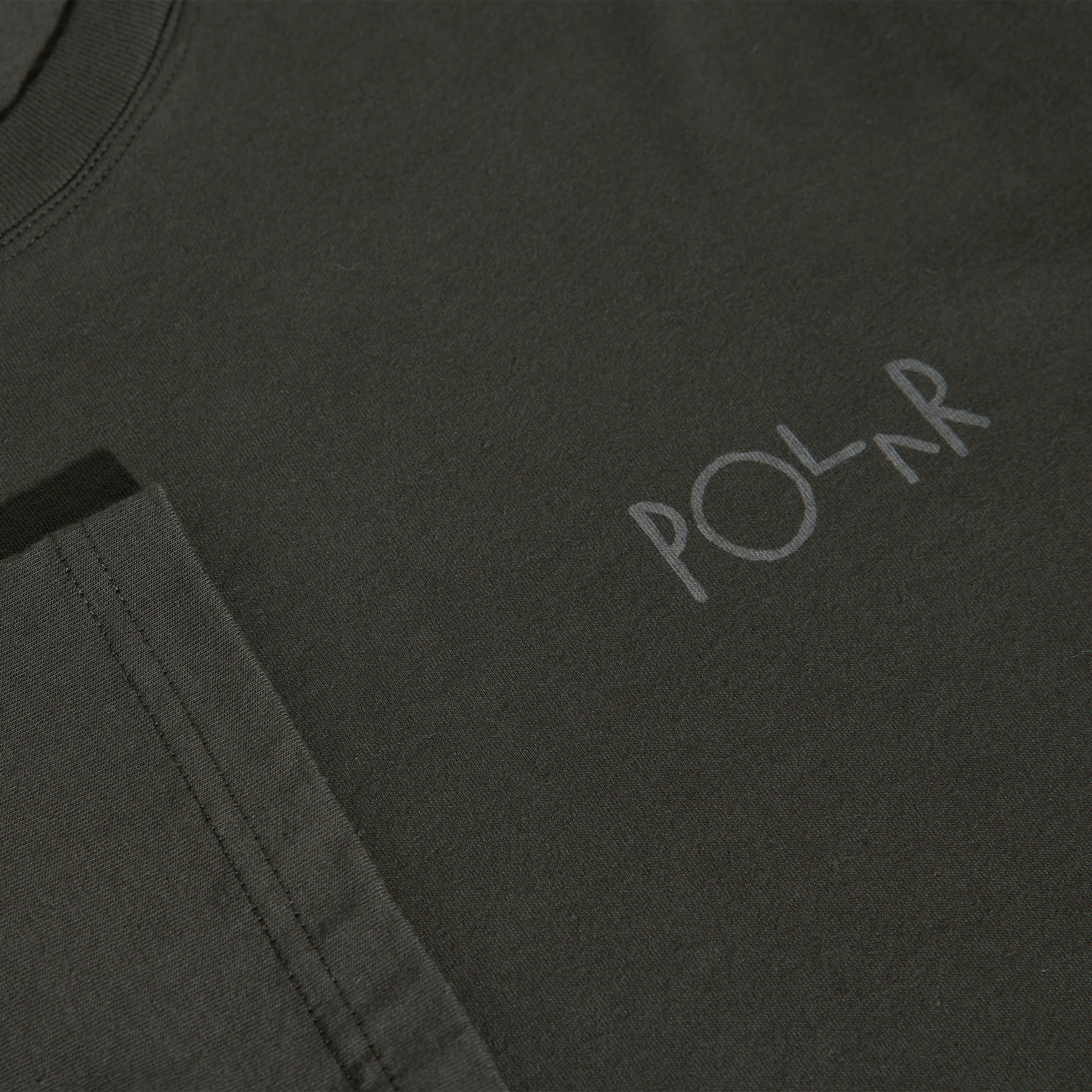 Steve LS Tee | Stroke Logo - Dirty Black