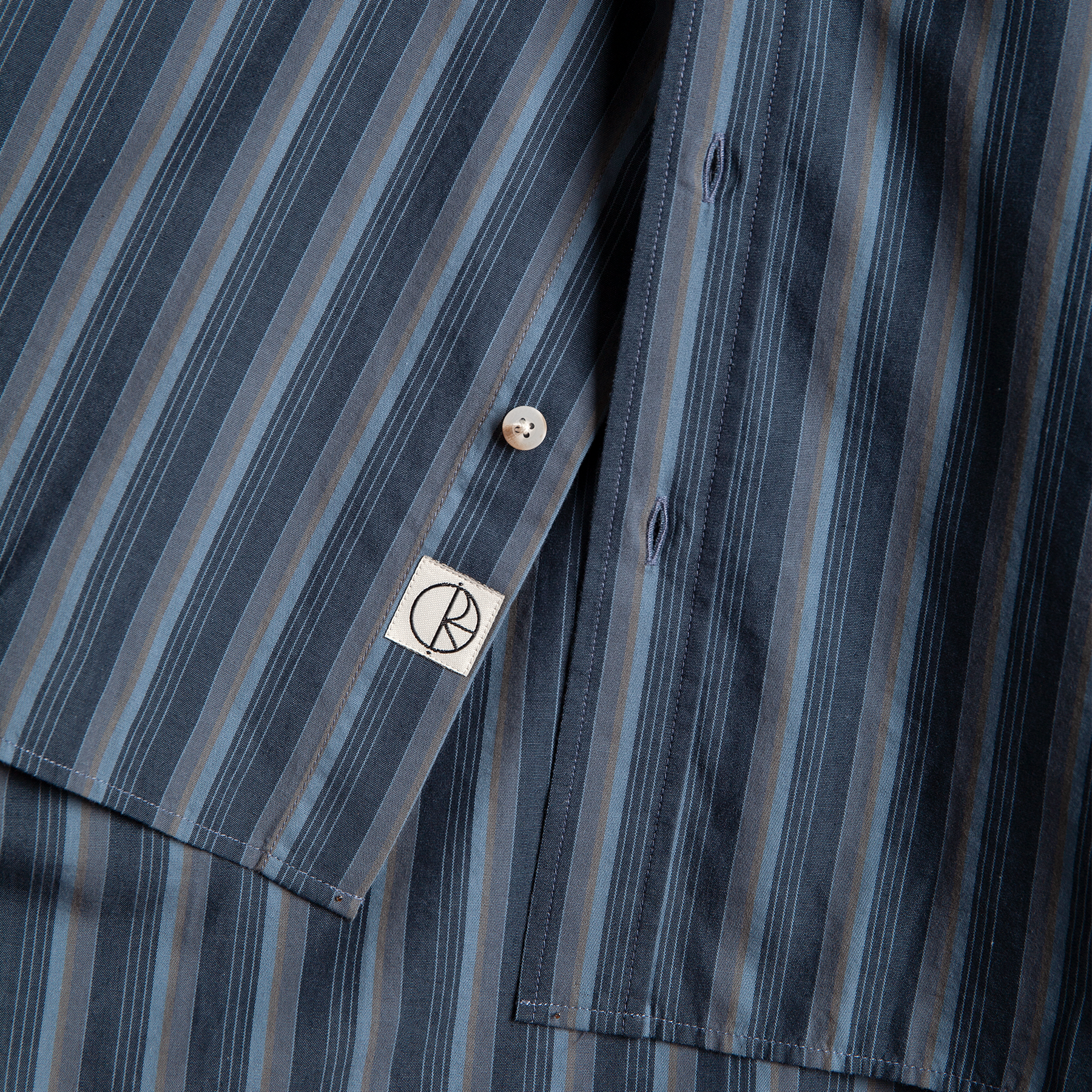 Chemise à Manches Longues Ben - Rayures Bleues