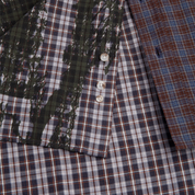 Ben LS Shirt | Violin - Graphite/Blue