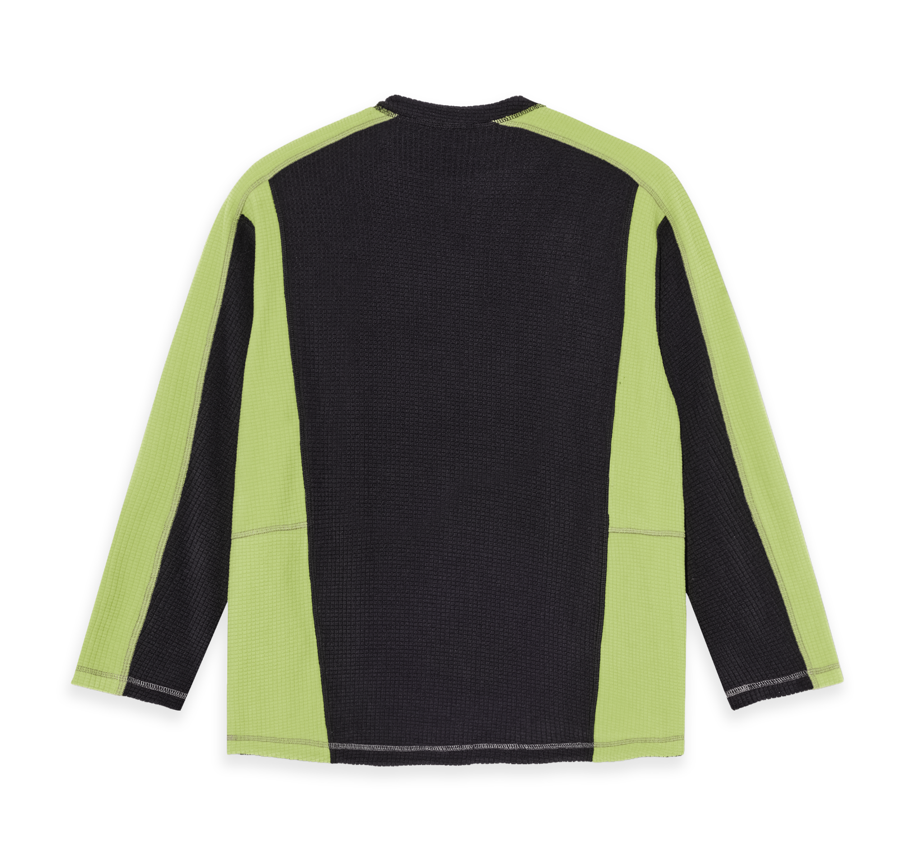 Chandail en Polaire Grid - Noir/Chartreuse