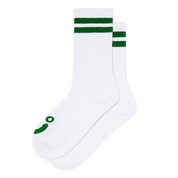 Rib Socks | Happy Sad - White/Green