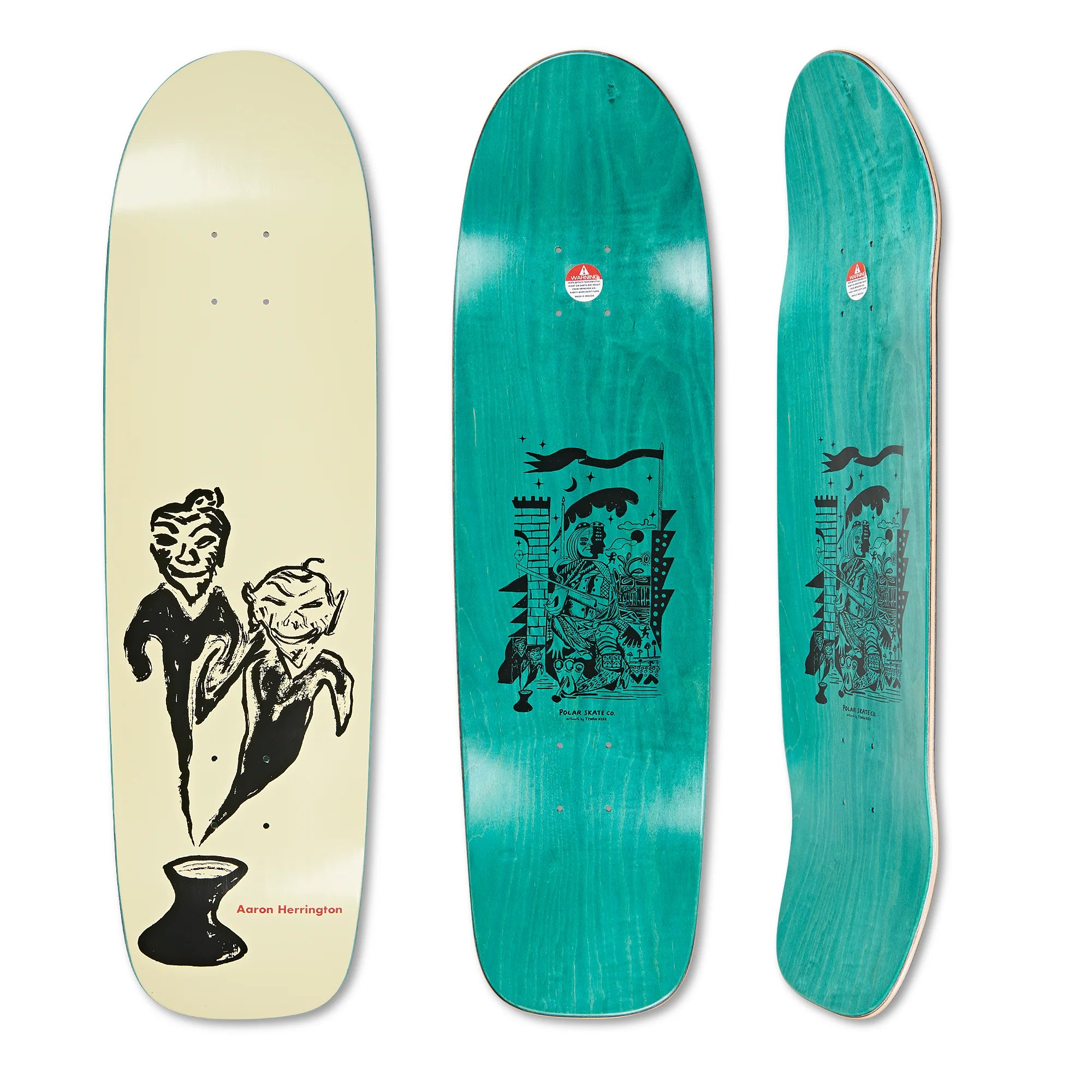 Aaron Herrington "Pot Demons" - Yellow Surf Jr. Deck