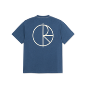 T-Shirt Contrasté I Stroke Logo - Bleu Gris