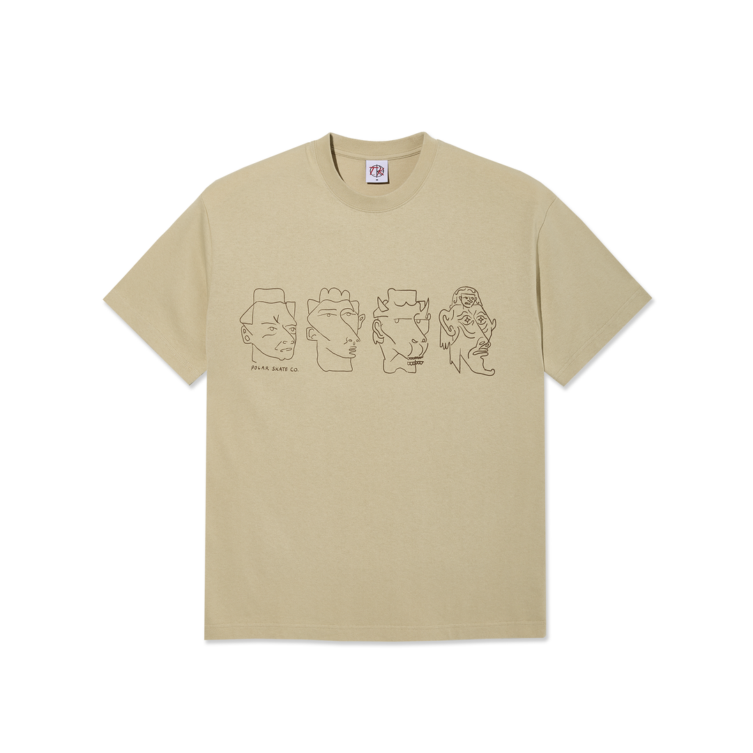 T-Shirt Contrast 8 Heads - Sable/Brun