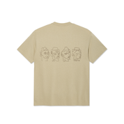 T-Shirt Contrast 8 Heads - Sable/Brun