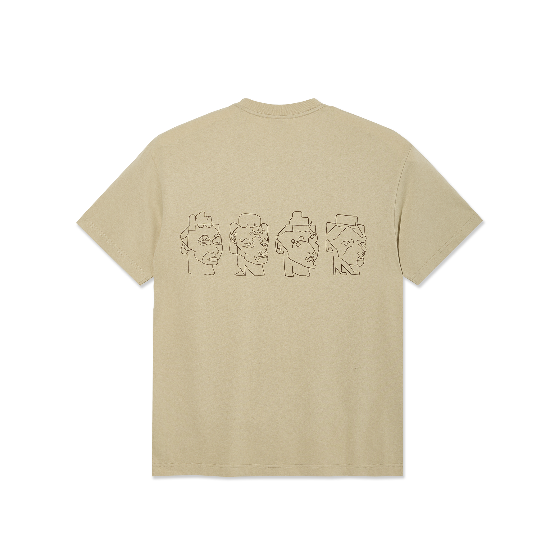 T-Shirt Contrast 8 Heads - Sable/Brun