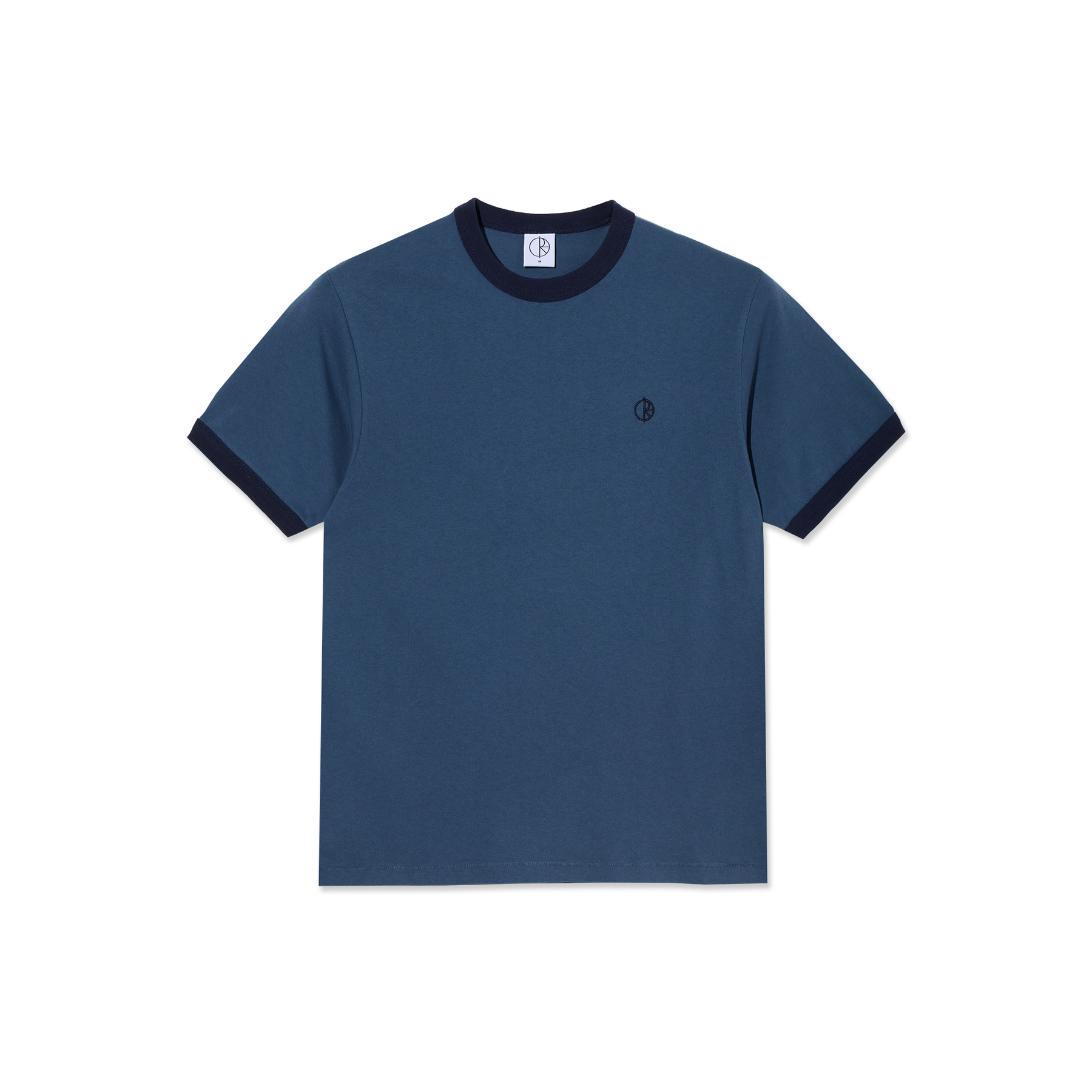 T-Shirt Ringer - Gris Bleu/Bleu Foncé