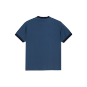 T-Shirt Ringer - Gris Bleu/Bleu Foncé