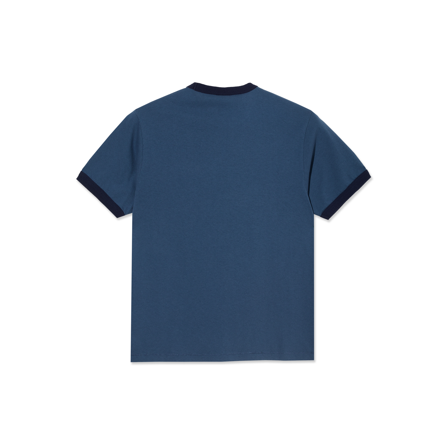 T-Shirt Ringer - Gris Bleu/Bleu Foncé