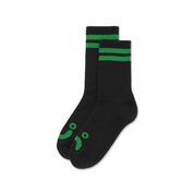 Rib Socks | Happy Sad - Black/Green