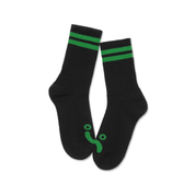 Rib Socks | Happy Sad - Black/Green