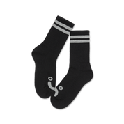 Chaussettes Côtelées | Happy Sad - Noir/Gris Chiné