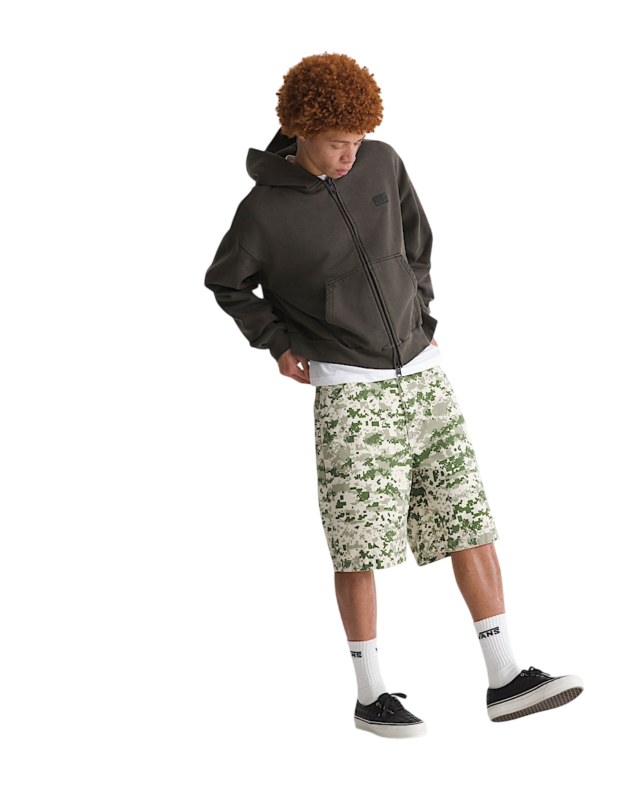 Premium Check-5 Short En Toile Baggy - Camo Digi Vert