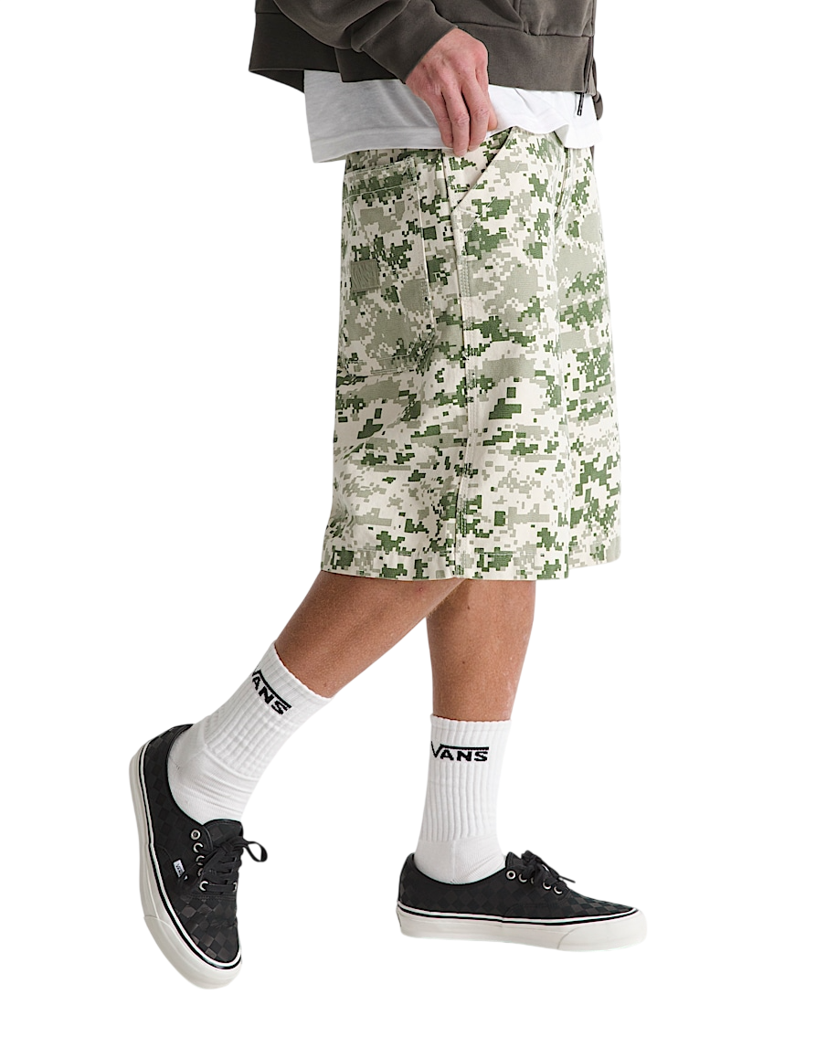 Premium Check-5 Short En Toile Baggy - Camo Digi Vert