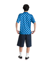 Premium Check-5 Short En Denim Baggy - Bleu Dark Rinse