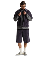 Short Premium En Velours Côtelé - Gris Steel Shadow