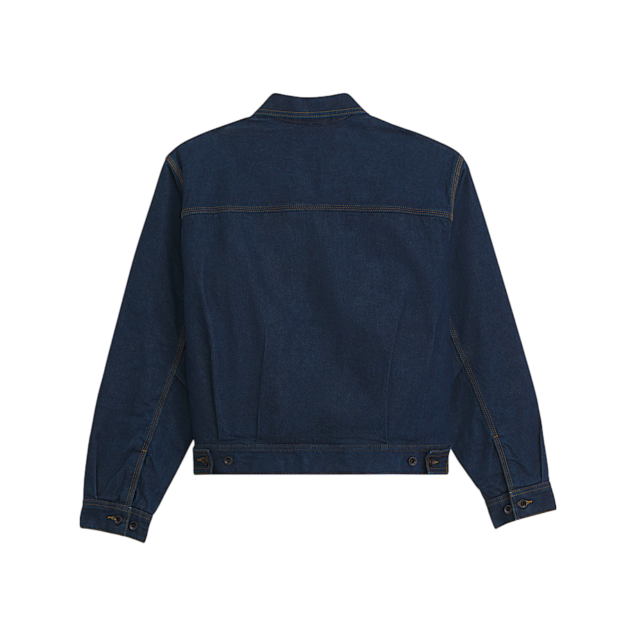 Premium Denim Station Jacket - Dark Indigo Blue