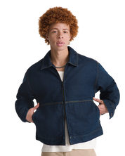 Premium Denim Station Jacket - Dark Indigo Blue