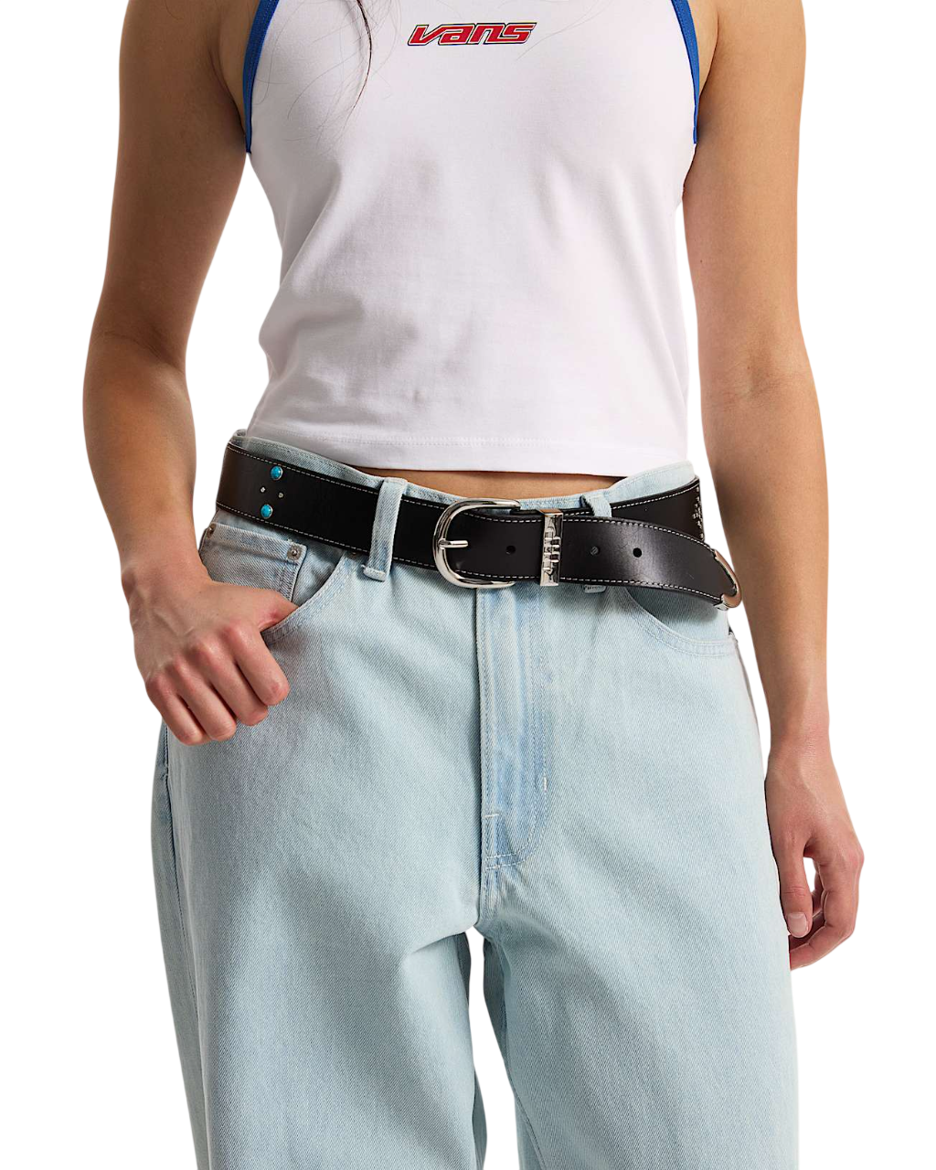 Premium Studded Belt - Black