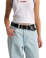 Premium Studded Belt - Black