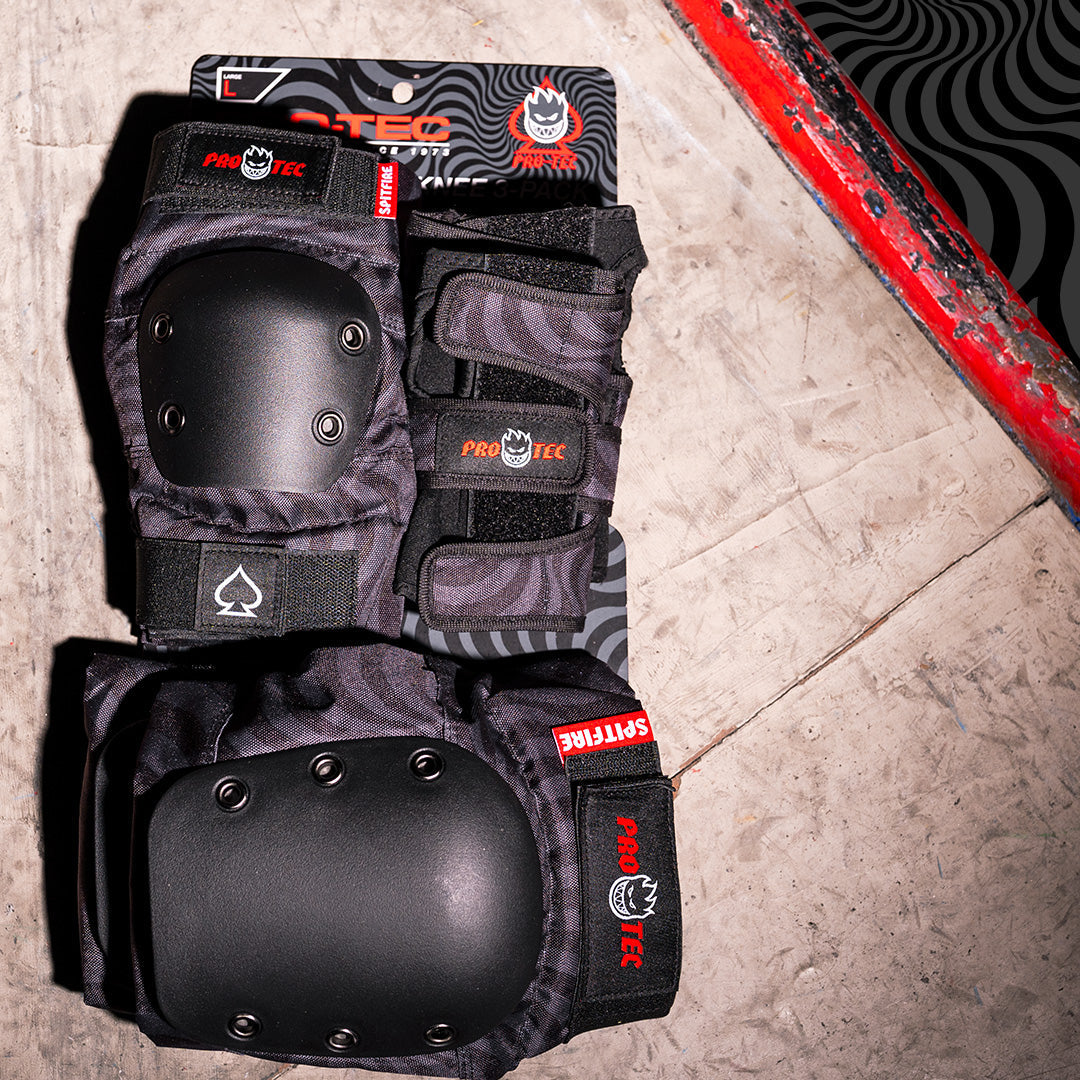 Street Junior 3-Pack Pad Set - Spitfire - Black Swirl