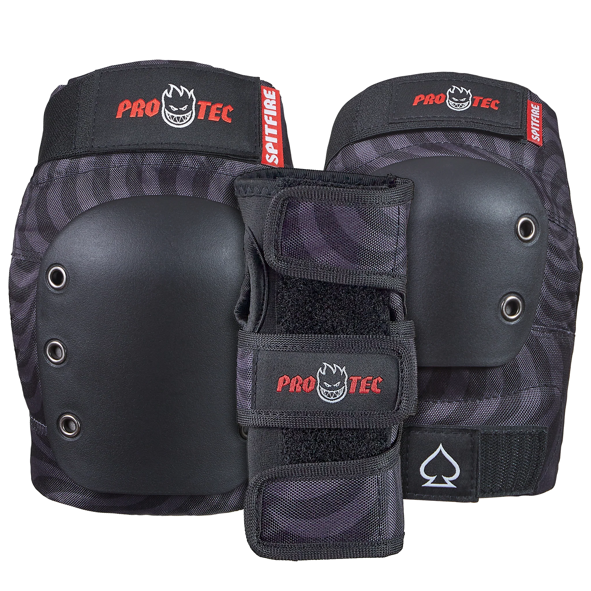 Street Junior 3-Pack Pad Set - Spitfire - Black Swirl