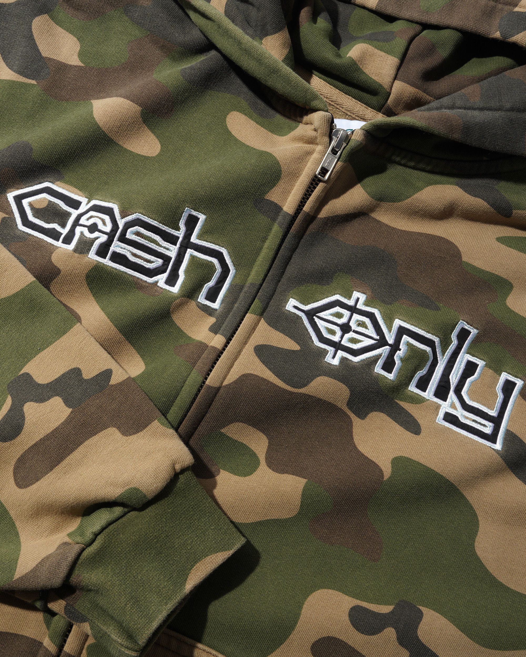 Sweat à Capuche Zippé Protocol - Camo Délavé