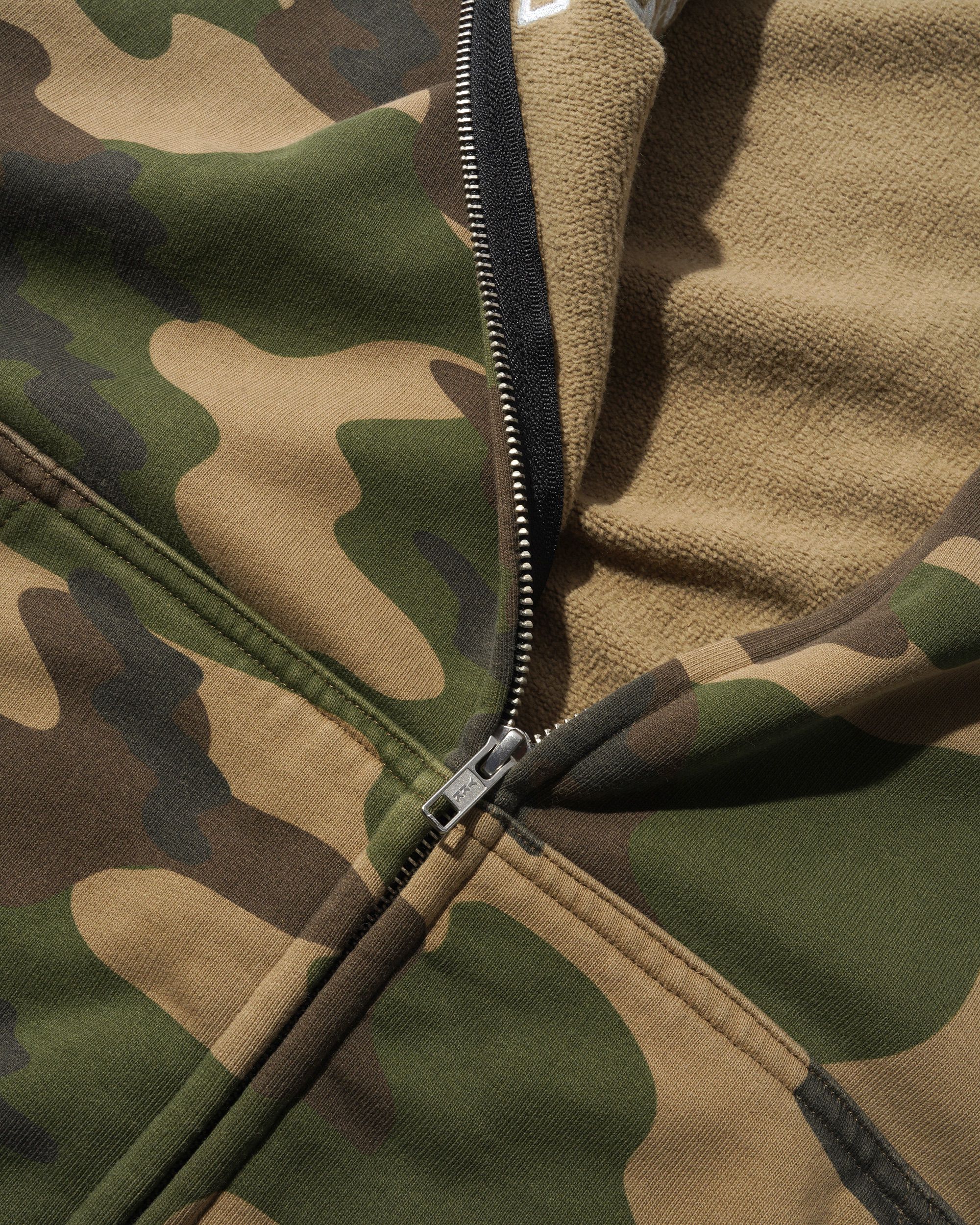 Sweat à Capuche Zippé Protocol - Camo Délavé