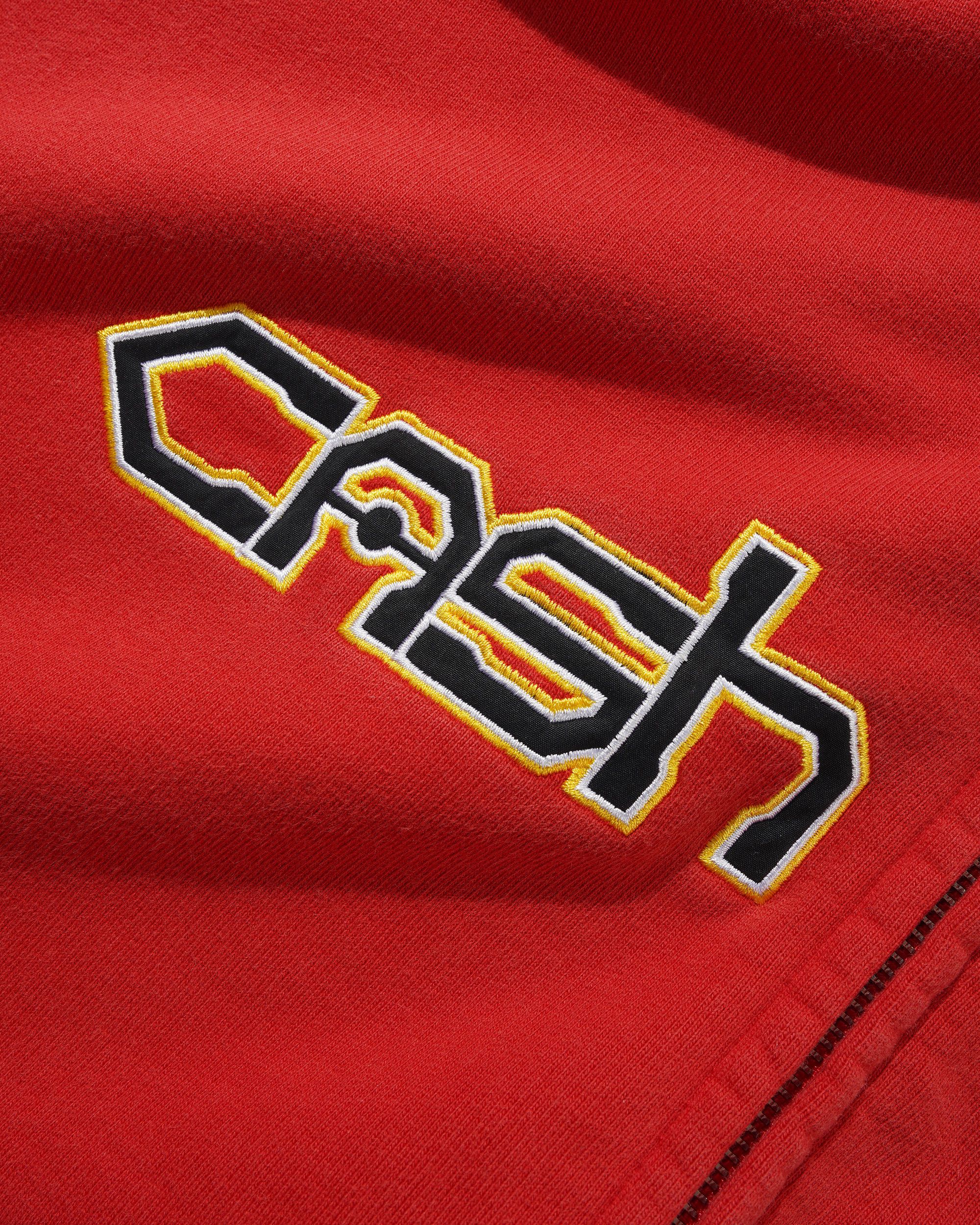 Sweat à Capuche Zippé Protocol - Rouge Délavé