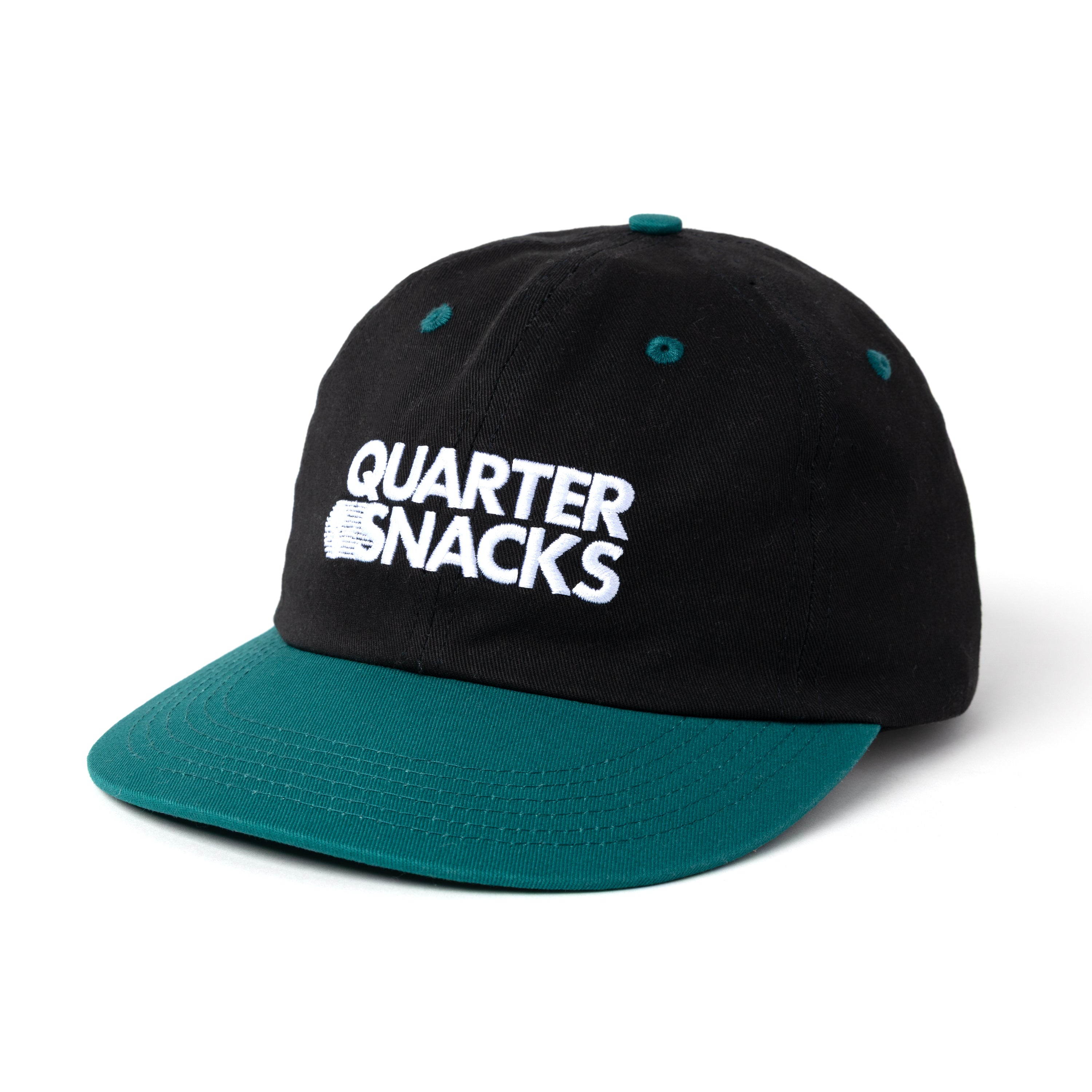 QuartersnacksJournalistCapBlack_Green.jpg