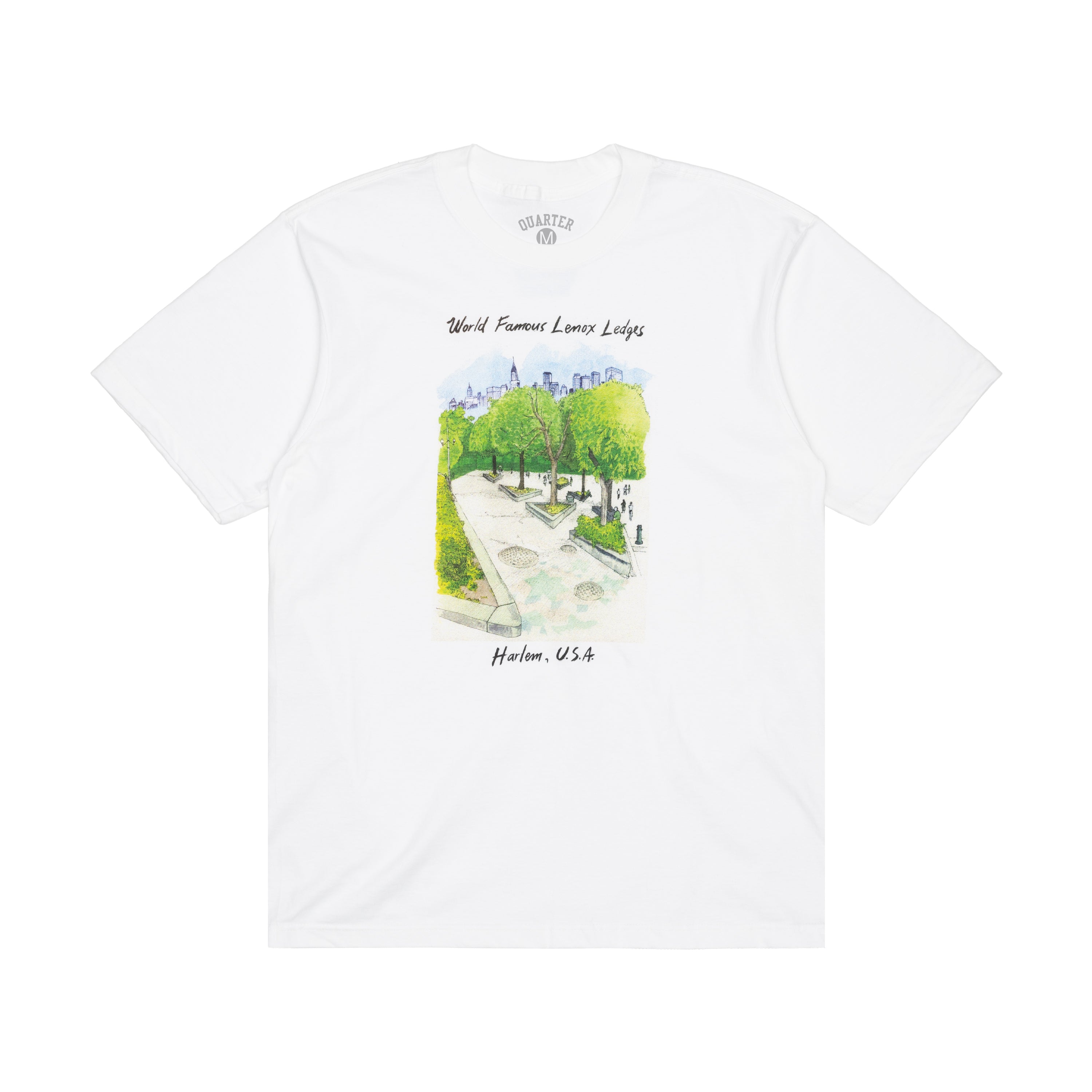 【QUARTERSNACKS】 Wildlife Tee / White Quartersnacks – Palm Isle Skateshop