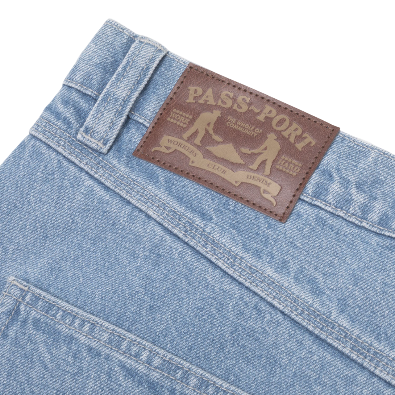 Workers Club Short en Jean - Indigo Clair Délavé