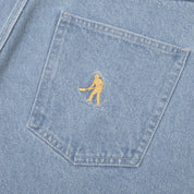 Workers Club Short en Denim - Délavé Indigo Clair