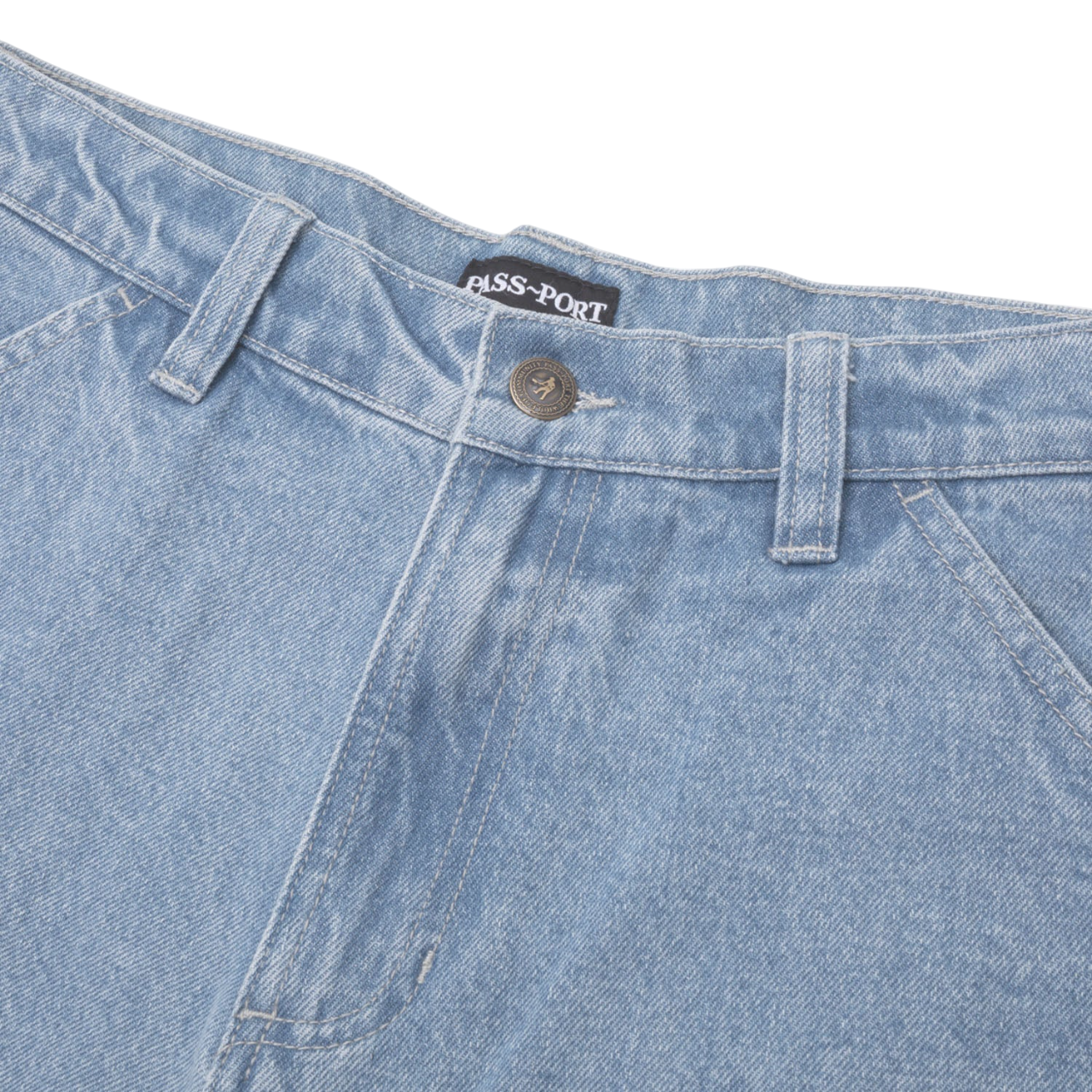 Workers Club Short en Jean - Indigo Clair Délavé