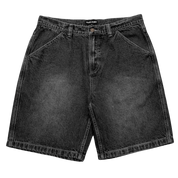 Workers Club Short en Jean - Délavé Noir