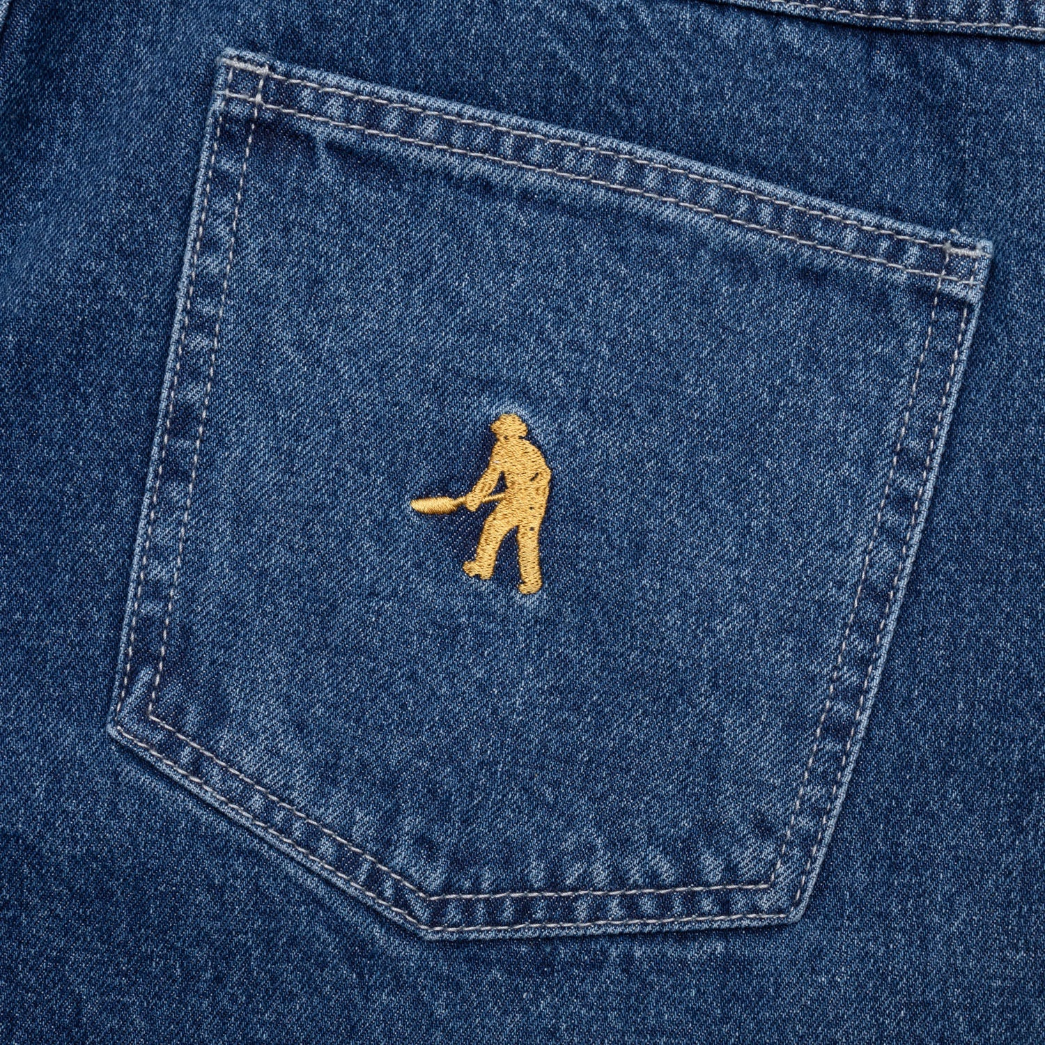 Workers Club Short en Jean - Délavé Indigo Foncé