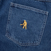 Workers Club Jean Shorts - Faded Washed Dark Indigo