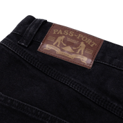 Workers Club Short en Jean en Coton Recyclé Mélangé - Noir Délavé