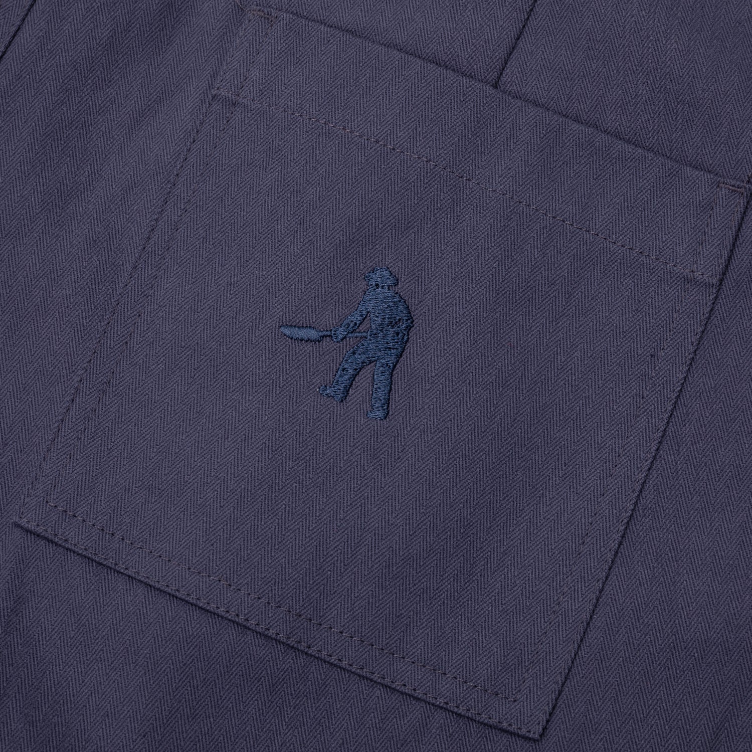 Herringbone Leagues Club Short - Bleu Marine