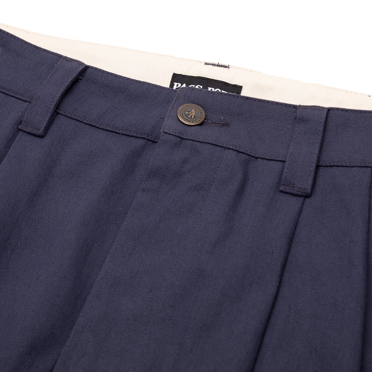 Herringbone Leagues Club Short - Bleu Marine
