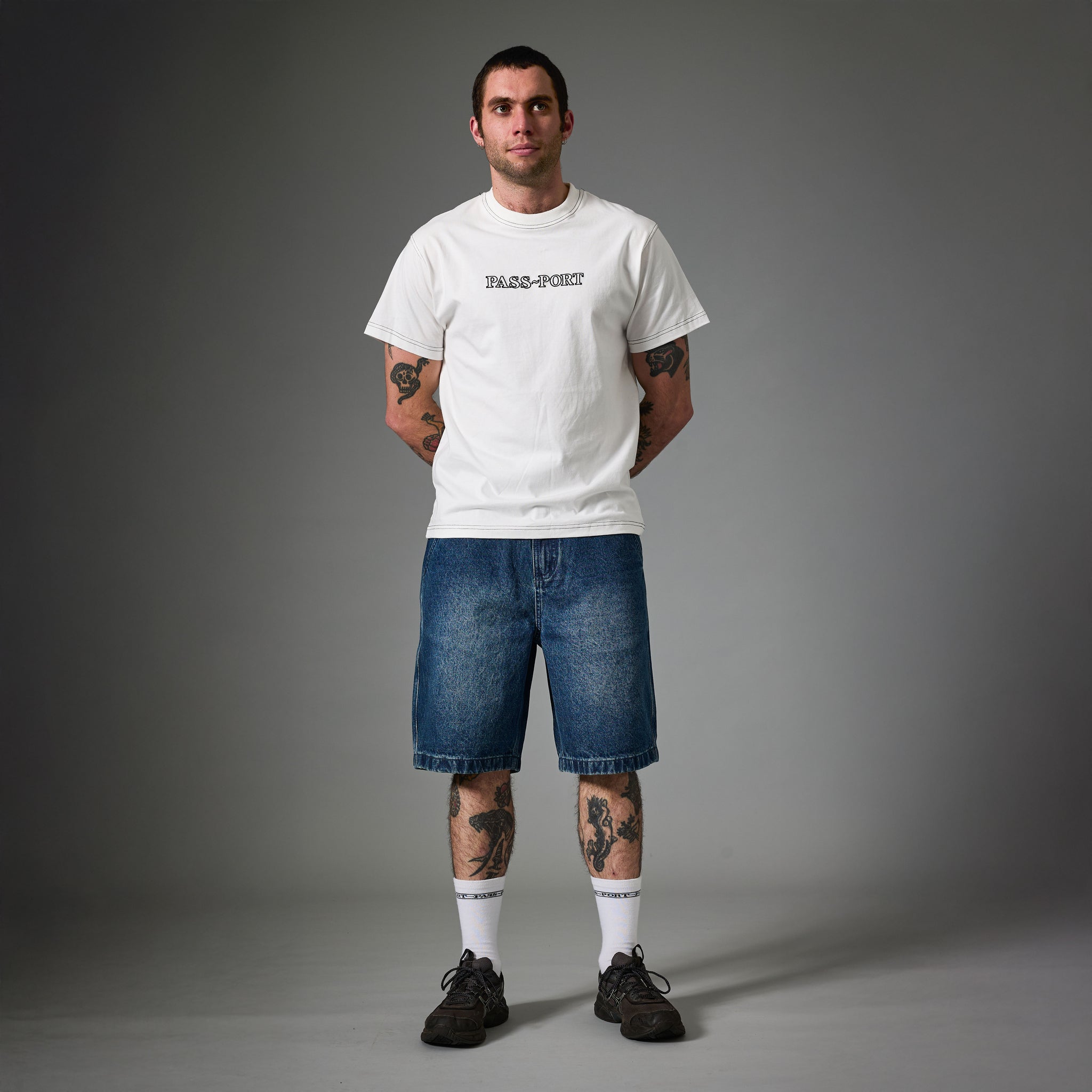 Workers Club Short en Denim - Indigo Foncé Délavé