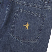 Workers Club Short en Denim - Indigo Foncé Délavé