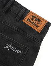 Racer Denim Jean - Faded Black