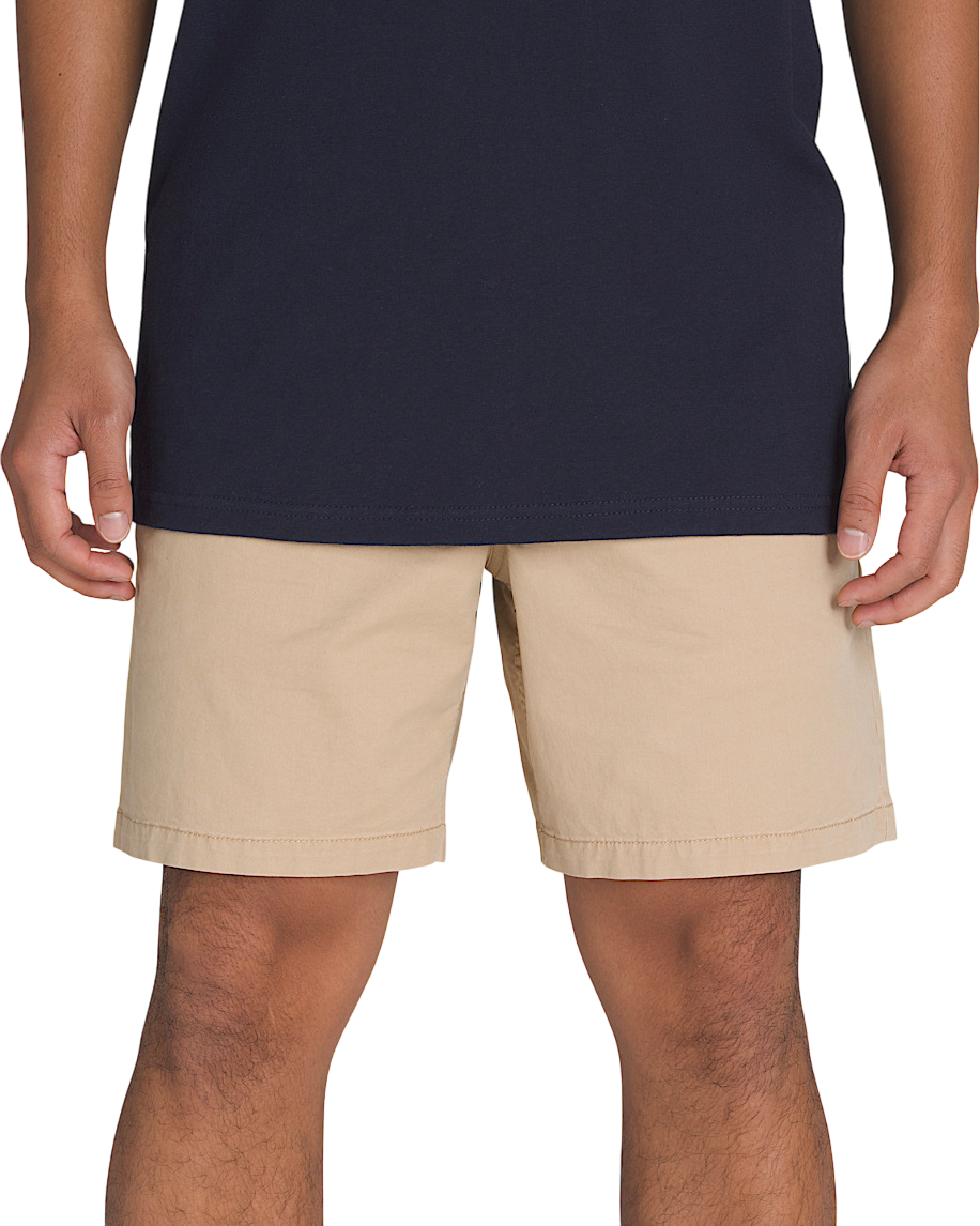 Range Short Relaxed Élastique 18 Pouces - Beige Encens