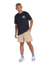 Range Short Relaxed Élastique 18 Pouces - Beige Encens