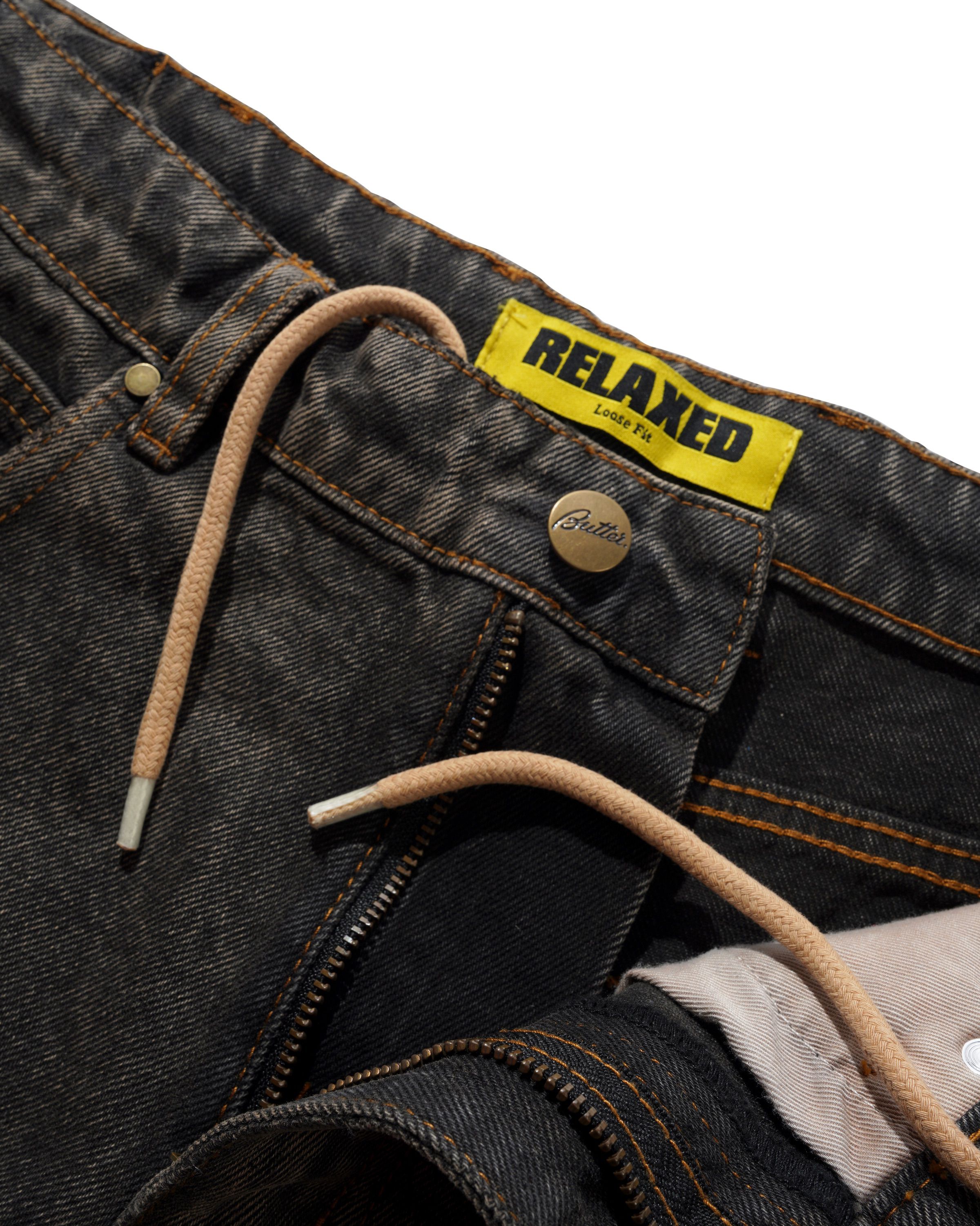 Jeans Coupe Relax - Charbon Délavé
