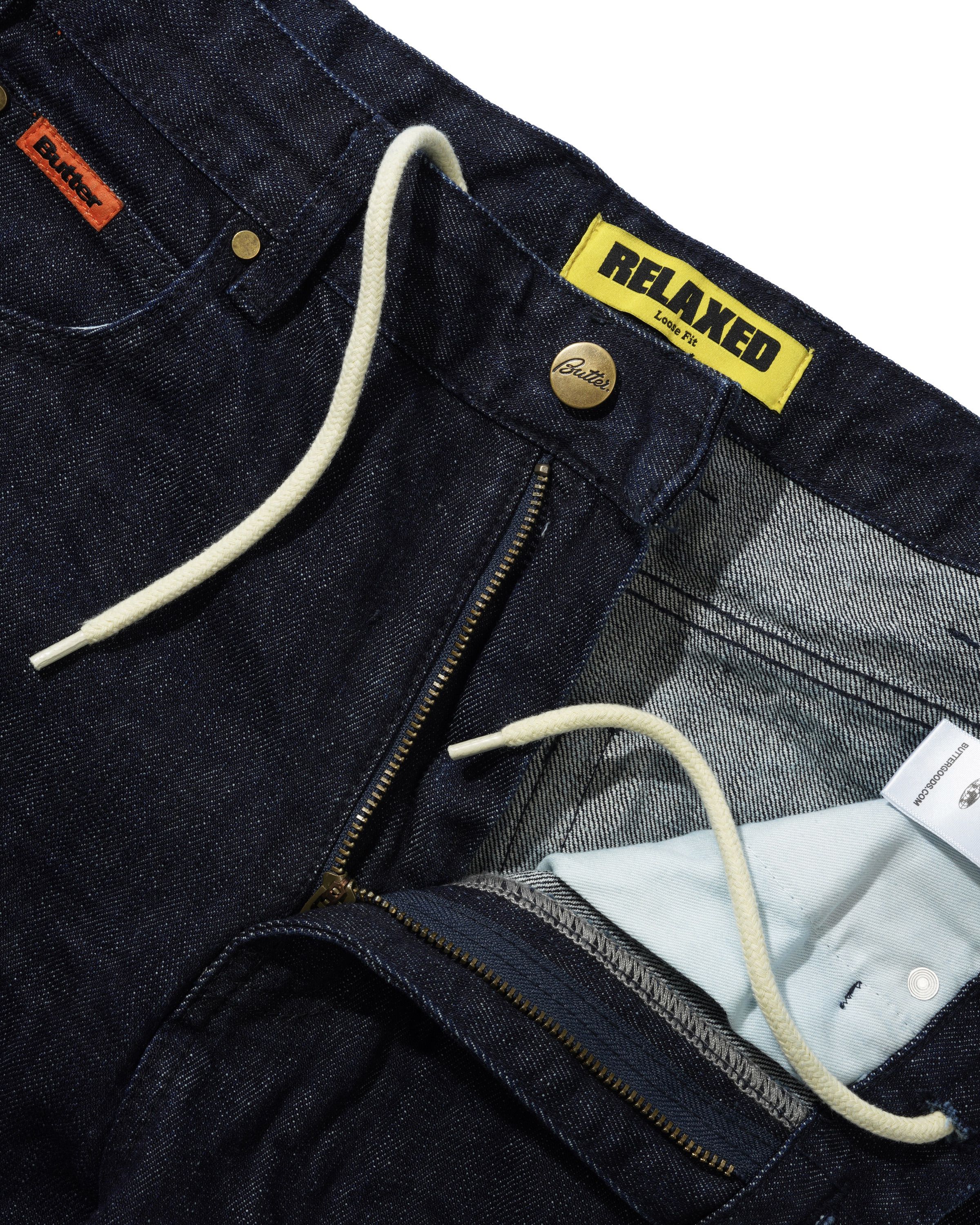 Relaxed Denim Jeans - Selvedge Blue