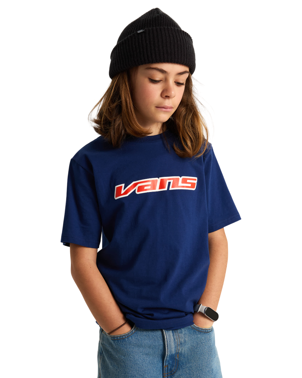 Kids Retro Speed T-Shirt - Deep Indigo