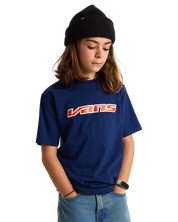 Kids Retro Speed T-Shirt - Deep Indigo