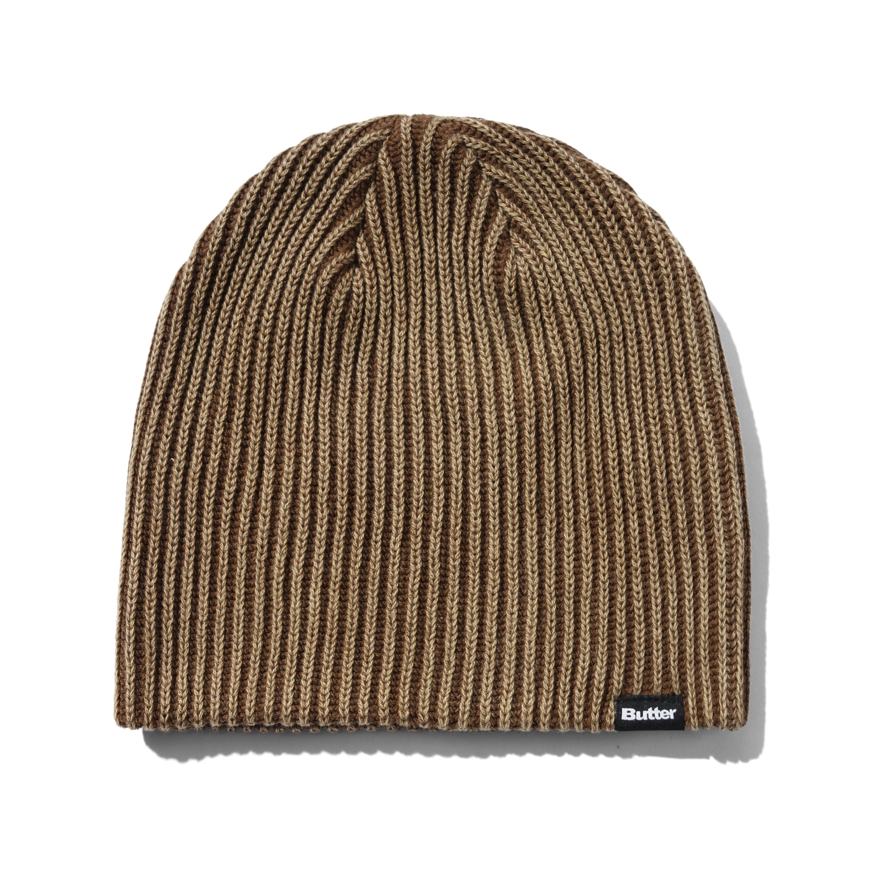 Ribbed Skully Beanie - Washed Brown
